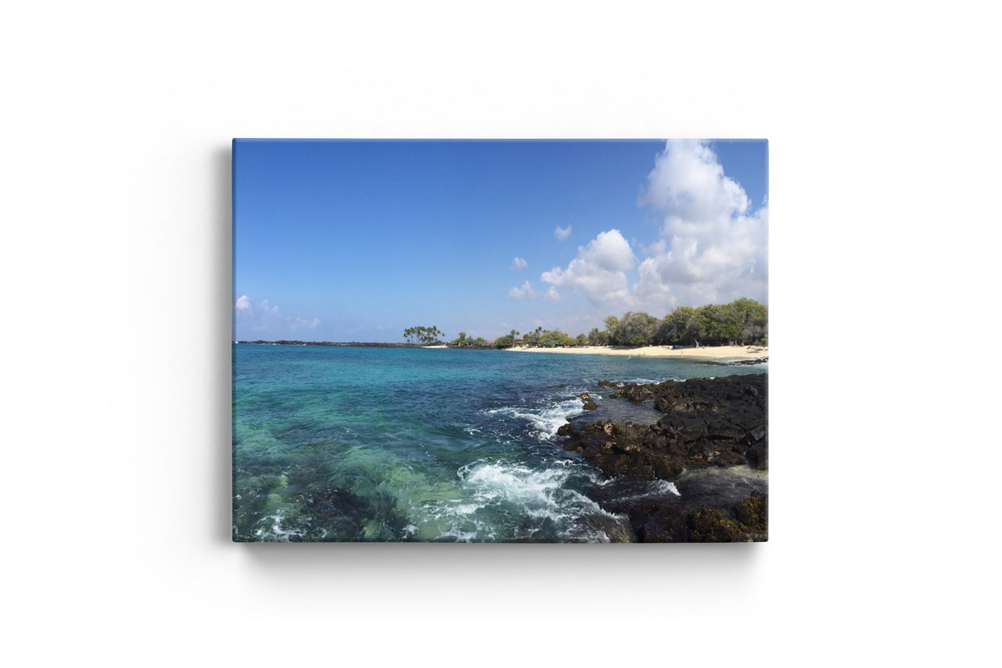 Teal Water Black Lava Beach