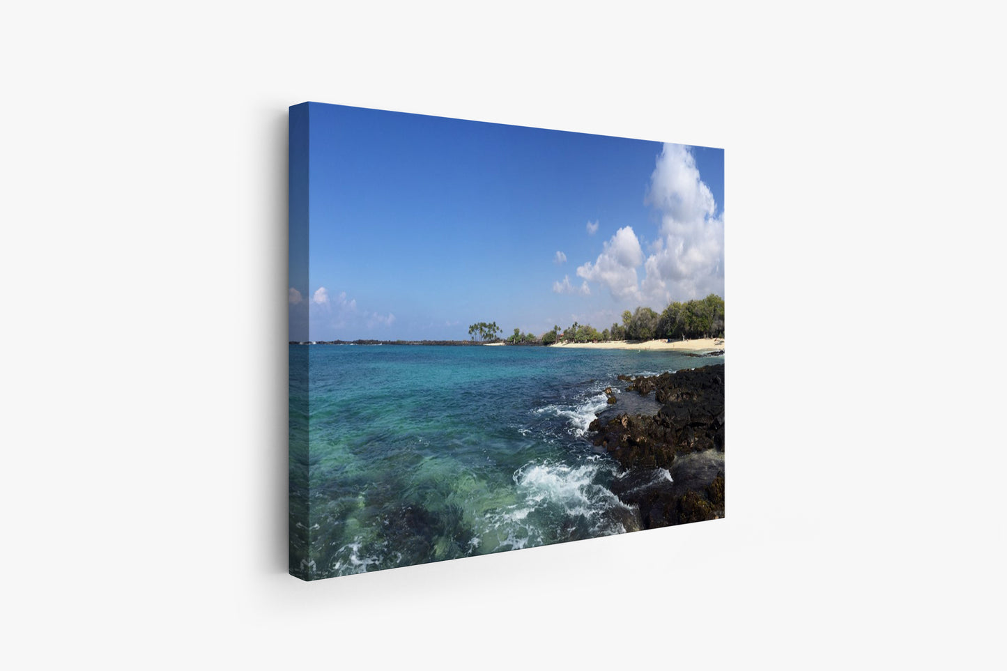Teal Water Black Lava Beach